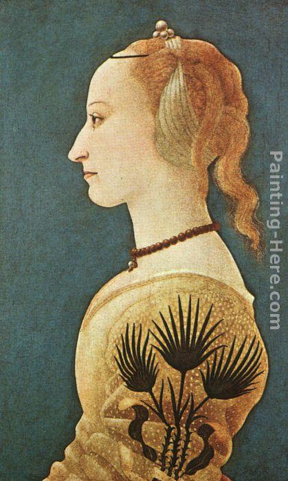 Alessio Baldovinetti Portrait of a Lady in Yellow